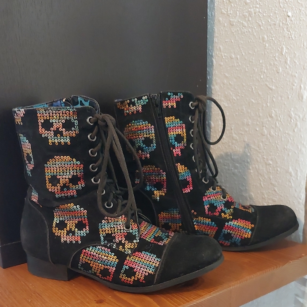 Iron Fist Sugar Skull Boots
